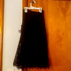Black lace maternity skirt. NWT